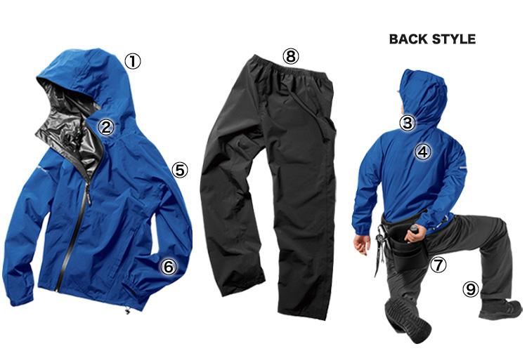 通年]フレックスフィットレインスーツ[男女兼用](MK-AS5130) | 株式