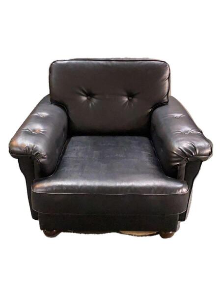 karimoku(カリモク) / オールドカリモク/シングルソファ/レザー/BLK