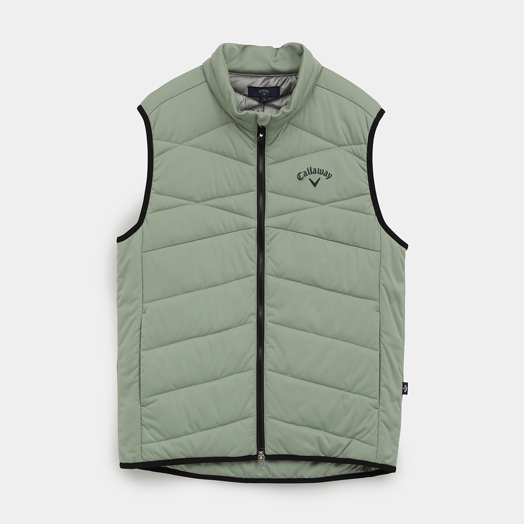 スターストレッチフルジップ中綿ベスト (MENS)