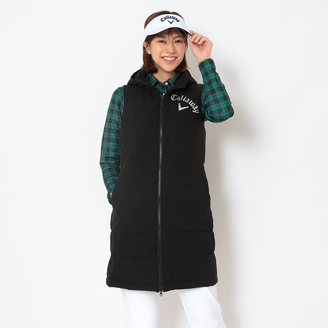 ポリエステルリップ撥水中綿ワンピース (WOMENS)