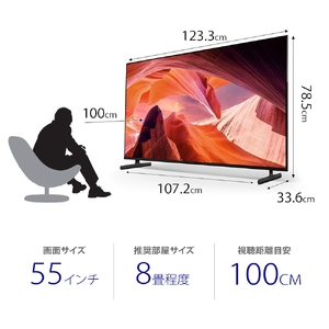 ふるなび限定】ソニー BRAVIA 55型 4K液晶テレビ (設置含む) X80L