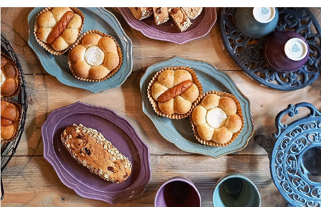 美濃焼】fiorire-フィオリーレ- オーバルプレート 2枚セット（Burgundy