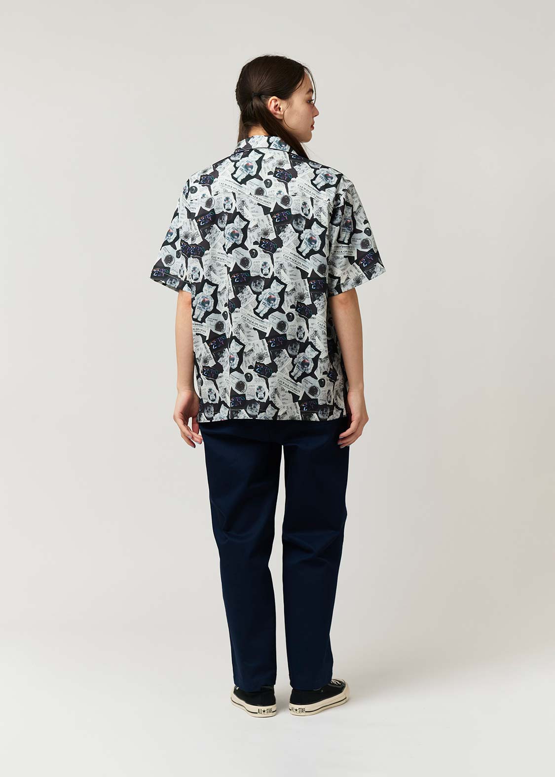 アストロキャット｜ビッグシルエットオープンカラーシャツ｜ユニ