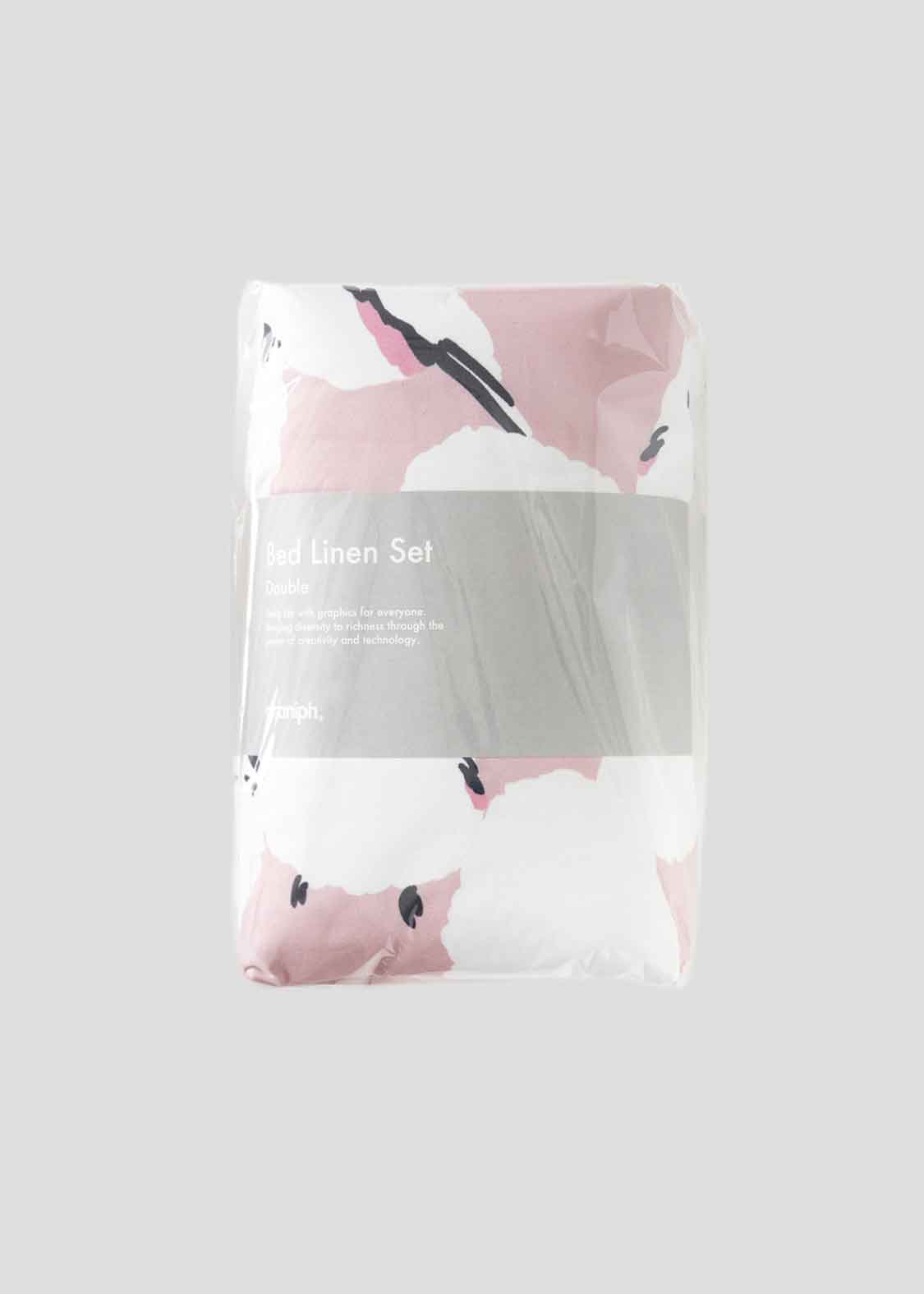 シマエナガ｜ベッドリネン 4ピースセット ダブル｜グラニフ(graniph