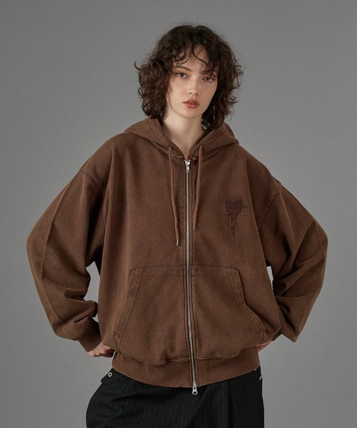 セール】26SS HEART LOGO FULL-ZIP HOODIE / ハートロゴフルジップ
