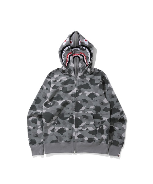 COLOR CAMO SHARK WIDE FIT FULL ZIP DOUBLE HOODIE M（パーカー）｜A