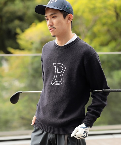 BEAMS GOLF（ビームスゴルフ）の「ORANGE LABEL / Bマーク ニットプル
