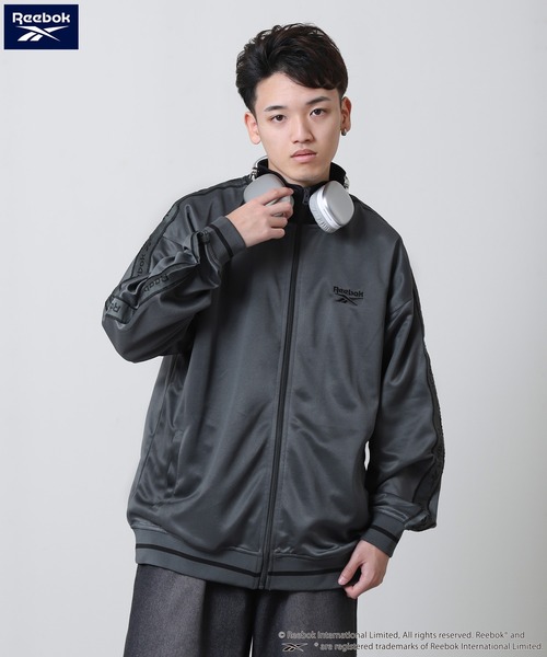 セール】【REEBOK】 トラックジャケット / ジャージ 袖ライン ロゴ刺繍