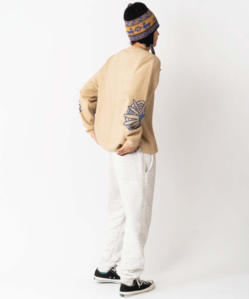 ジャガードニット PEACE FLOWER クルーネック | ジムマスター（gym