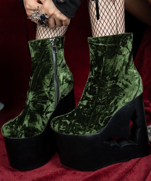 デザインヒール 厚底ショートブーツ Charla Tedrick│Jeffrey Campbell