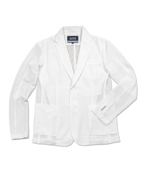 ストレッチメッシュ シングルジャケット (BIG SIZE)（その他アウター