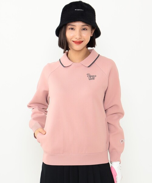 ビームスゴルフ スニード ニットセーター ピンク グラデーション