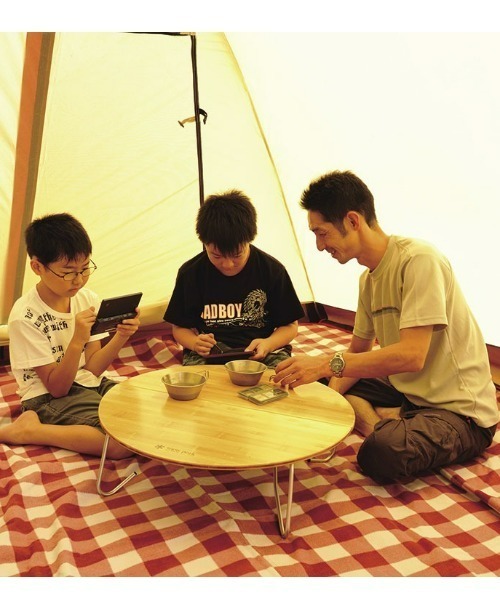 ワンアクションちゃぶ台竹M 折りたたみ テーブル（アウトドアグッズ