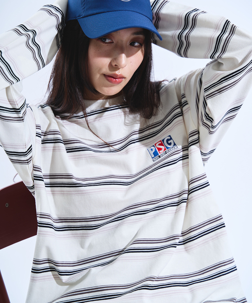 Paris Saint-Germain / パリ・サン＝ジェルマン】 JP BORDER L/S（T