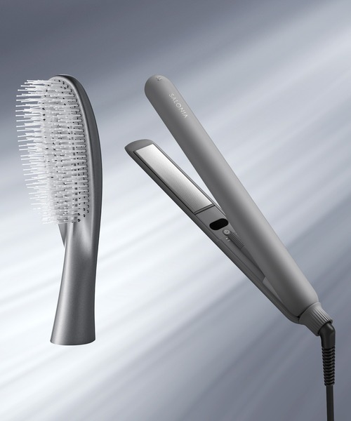 SALONIA サロニア スムースシャイン ストレートアイロン ヘアブラシ 2