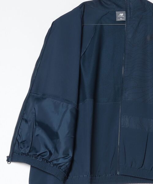 セール】グラフィックプリントストレッチウーブンジャケット（ナイロン