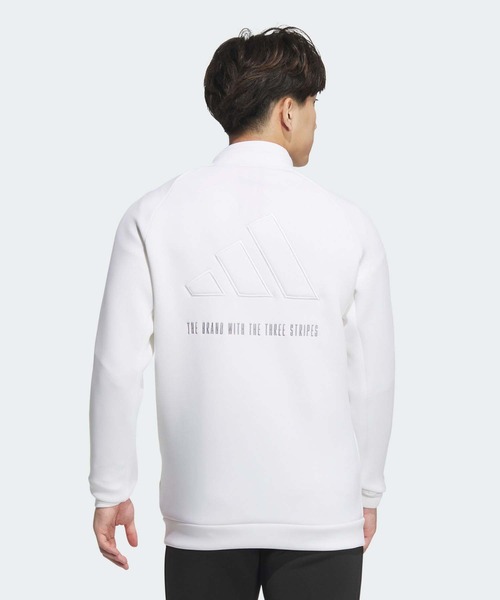 セール】ダンボールニット バックロゴ 付き フルジップジャケット