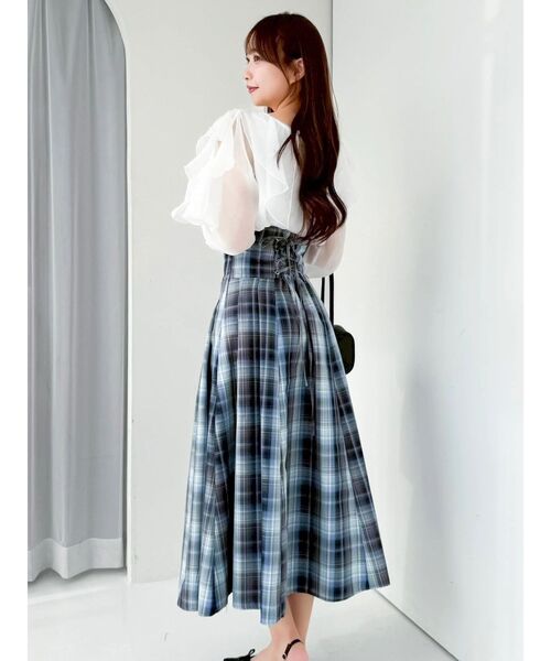 サイドプリーツトレンチコルセットスカート（スカート）｜dazzlin