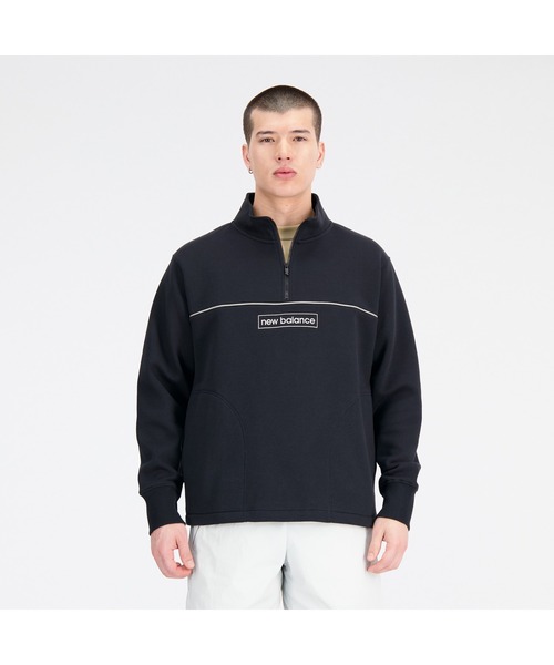 セール】Essentials Winter 裏起毛フリースハーフジップトップ（その他