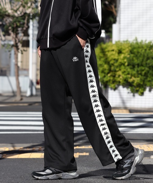 Kappa（カッパ）の「【Kappa/カッパ】サイドロゴライン ワイドジャージ