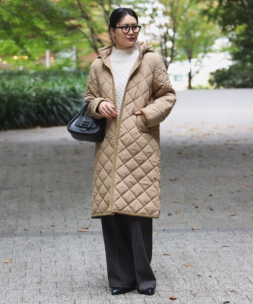 BEAMS HEART（ビームスハート）の「キルティング フード ロングコート