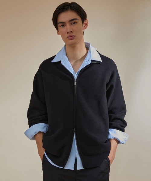 NEOL】Milan Rib Driver's Knit/ミラノリブドライバーズニット／ジップ