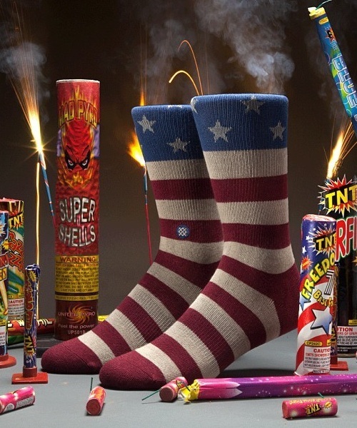 STANCE（スタンス）の「メンズ スタンスソックス 星条旗 アメリカ 国旗