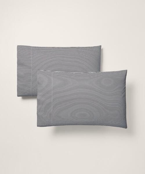 オーガニック コットン シャーティング ストライプ フラットシーツ