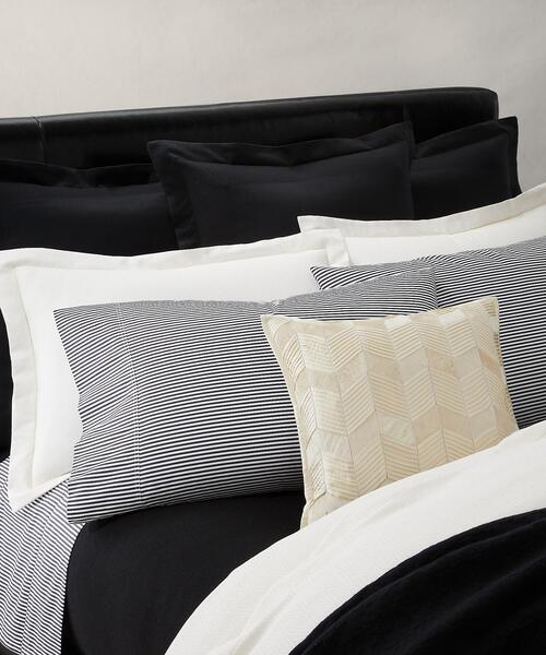 オーガニック コットン シャーティング ストライプ フラットシーツ