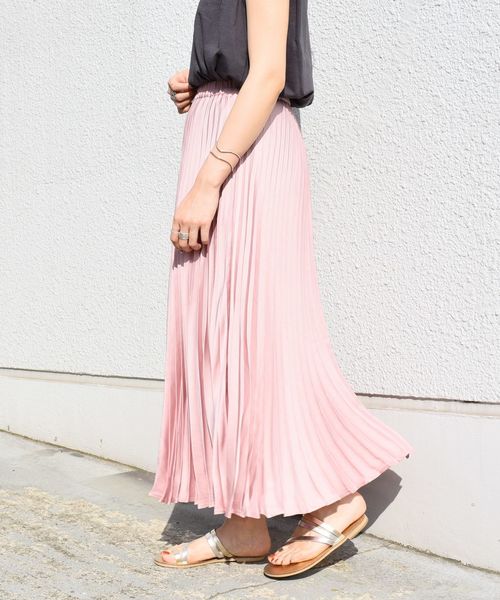 セール】サテンプリーツスカート◇（スカート）｜SHIPS（シップス）の