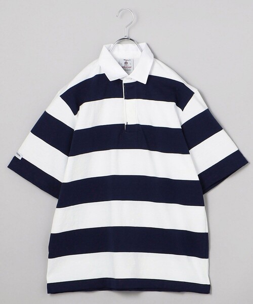 限定展開 BARBARIAN/バーバリアン Rugby Collar S/S SHIRT / ラグビー