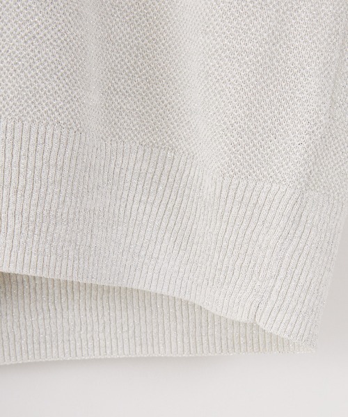 FRED PERRY/フレッドペリー] ツインティップライン メタリックニット