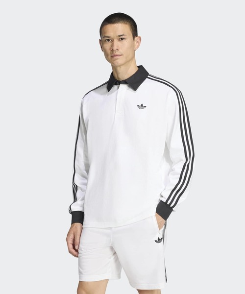 スリーストライプス ラグビー 長袖ポロ / アディダスオリジナルス