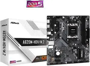 ASRock B650M-HDV/M.2 Socket AM5 Ryzen 7000 Micro ATX Motherboard