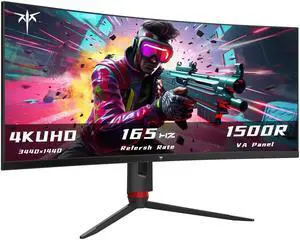 KTC 34 Inch 165Hz Ultrawide 3440X1440 Monitor, WQHD Curved Gaming