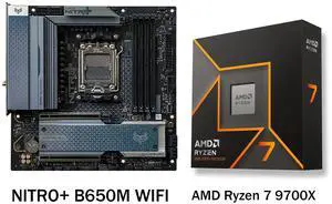 Sapphire Tech NITRO+ B650M WiFi AM5 Motherboard & Ryzen 5 9600X 6