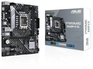 ASUS PRIME B660M-K D4-CSM Intel® B660 (LGA 1700) mATX motherboard