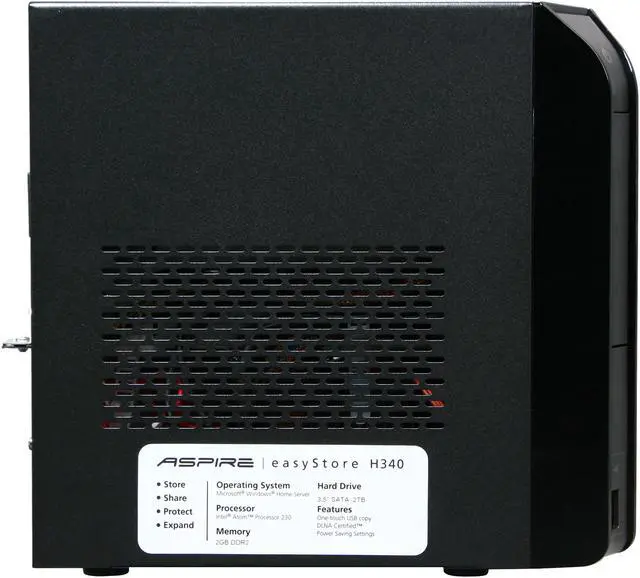 Acer Aspire Easystore AH340-U2T1H Windows Home Server w/ Intel