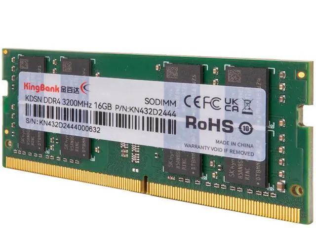 Kingbank 16GB 260-Pin DDR4 SO-DIMM DDR4 3200 (PC4 25600) Laptop