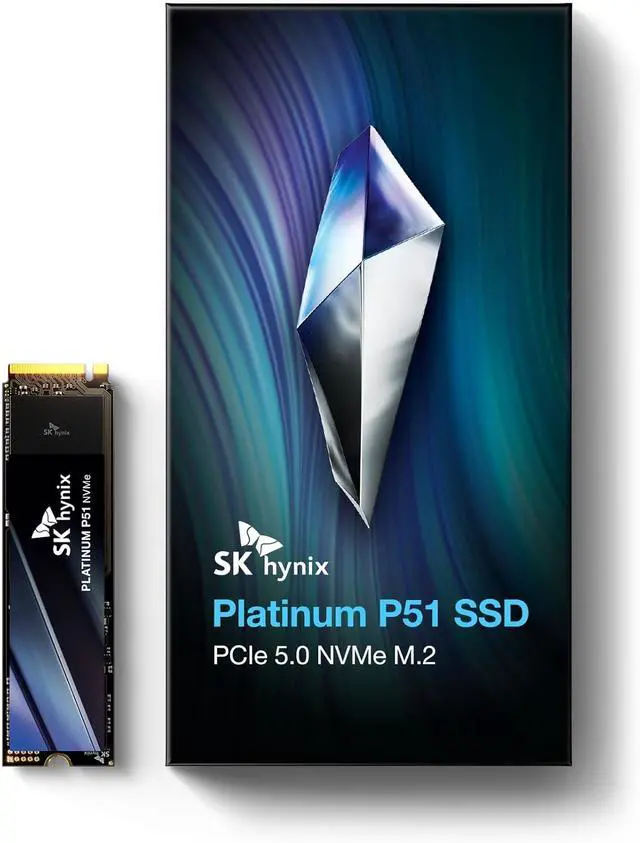 SK hynix Platinum P51 1TB PCIe Gen5 NVMe M.2 2280 Internal SSD I