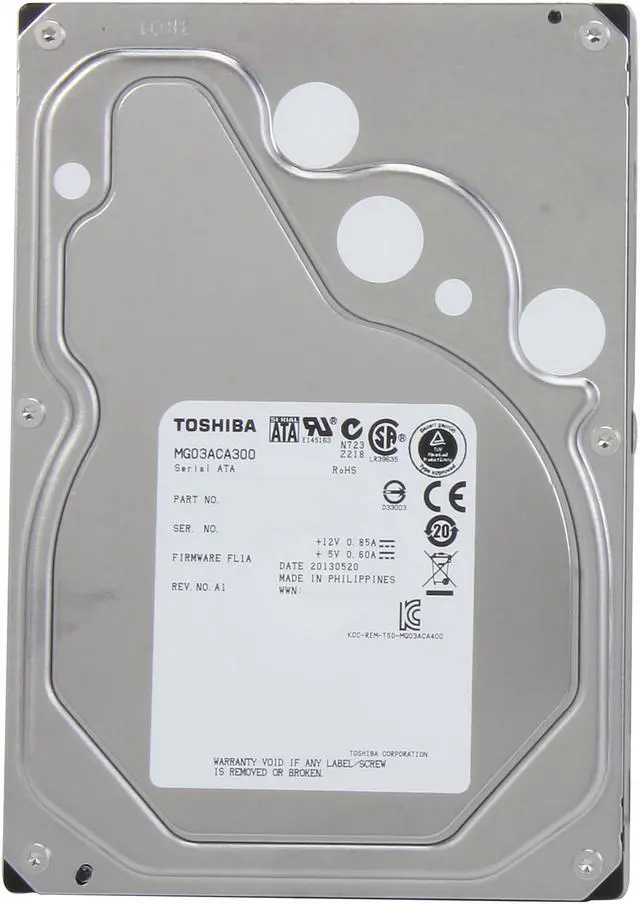 TOSHIBA MG03ACA300 3TB 7200 RPM 64MB Cache SATA 6.0Gb/s 3.5