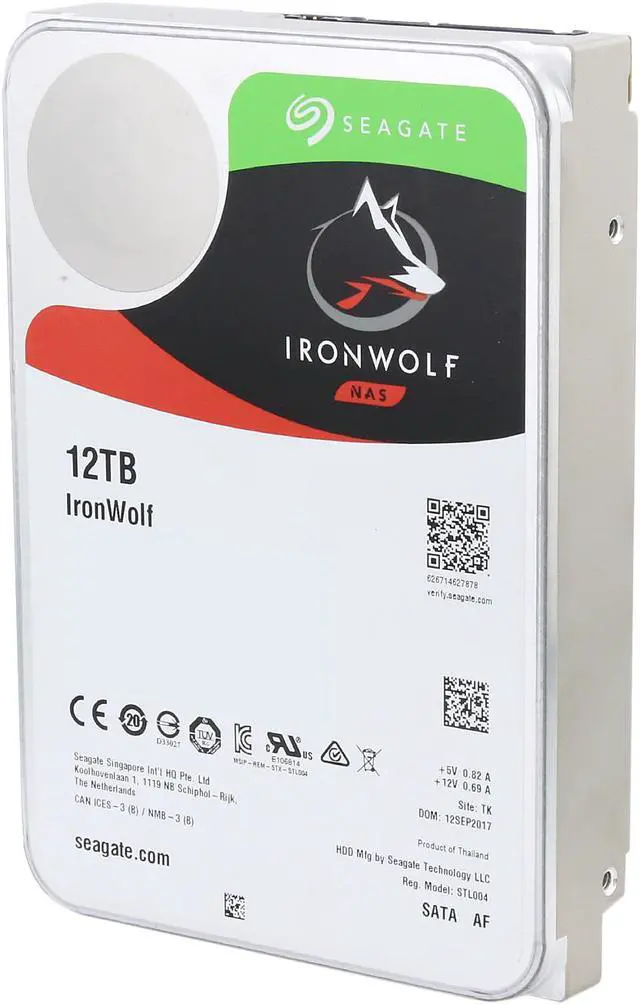 Seagate IronWolf 12TB NAS Hard Drive 7200 RPM 3.5