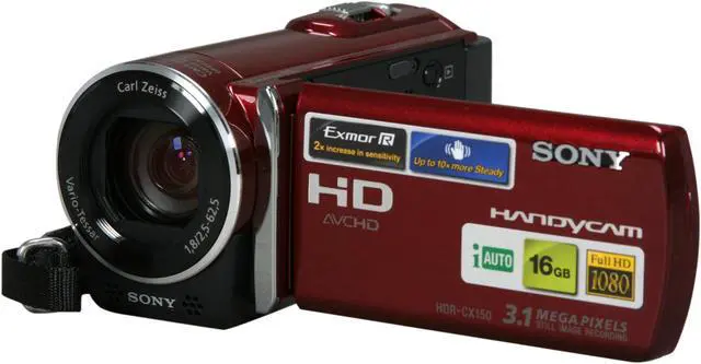 SONY HDR-CX150 Red 1/4