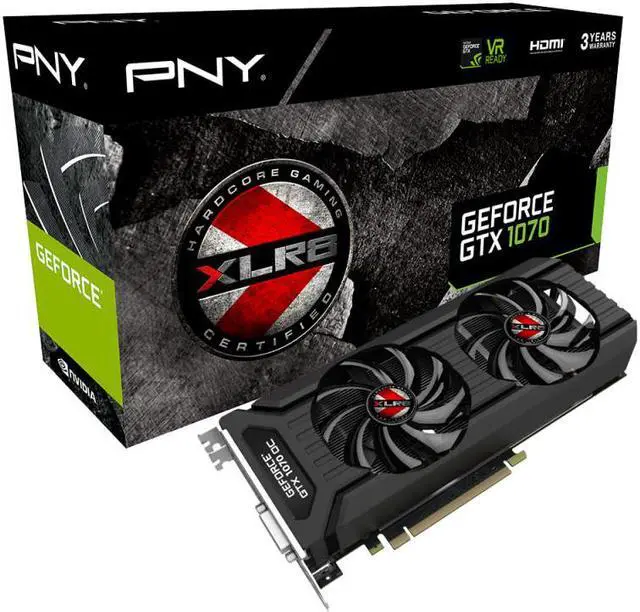 PNY XLR8 GeForce GTX 1070 OC GAMING - Graphics card - GF GTX 1070