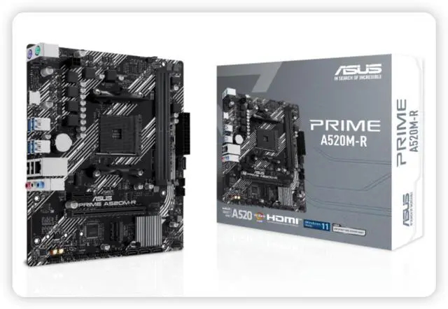 ASUS PRIME A520M-R motherboard, supports CPU 5600/5500 (AMD A520