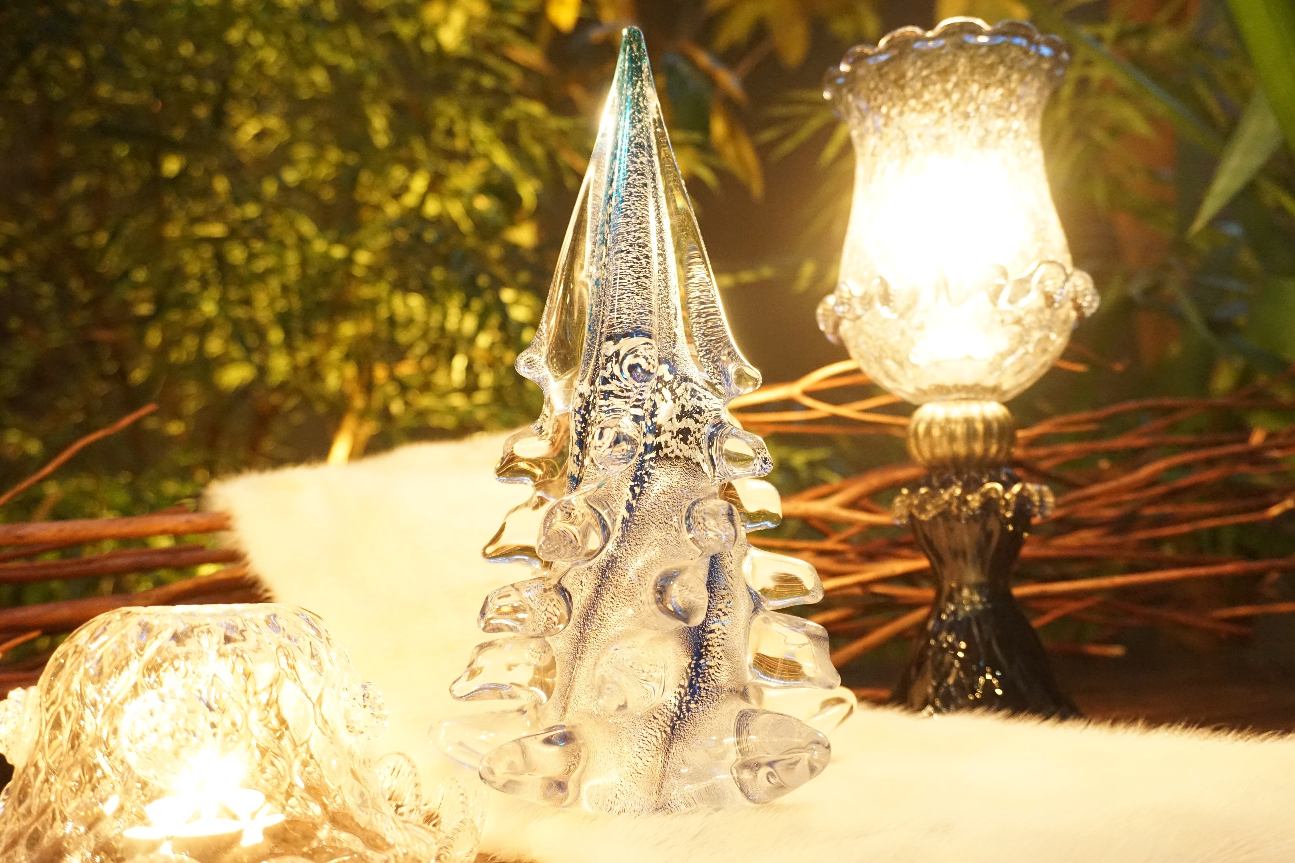 ムラーノガラス（ベネチアングラス）〈オブジェ／置物〉クリスマス