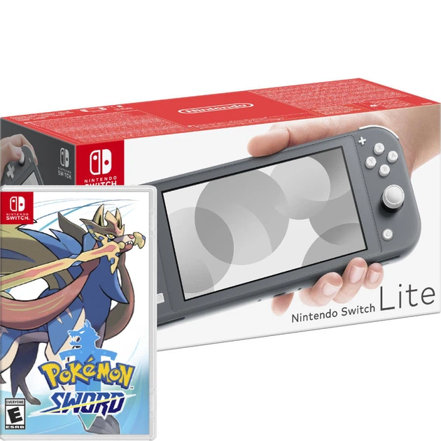 Ігрова консоль Nintendo Switch Lite Grey Bundle (гра Pokemon Sword