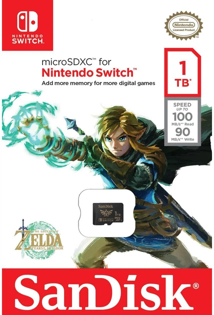 Карта памяти SanDisk MicroSDXC 1TB UHS-I For Nintendo Switch