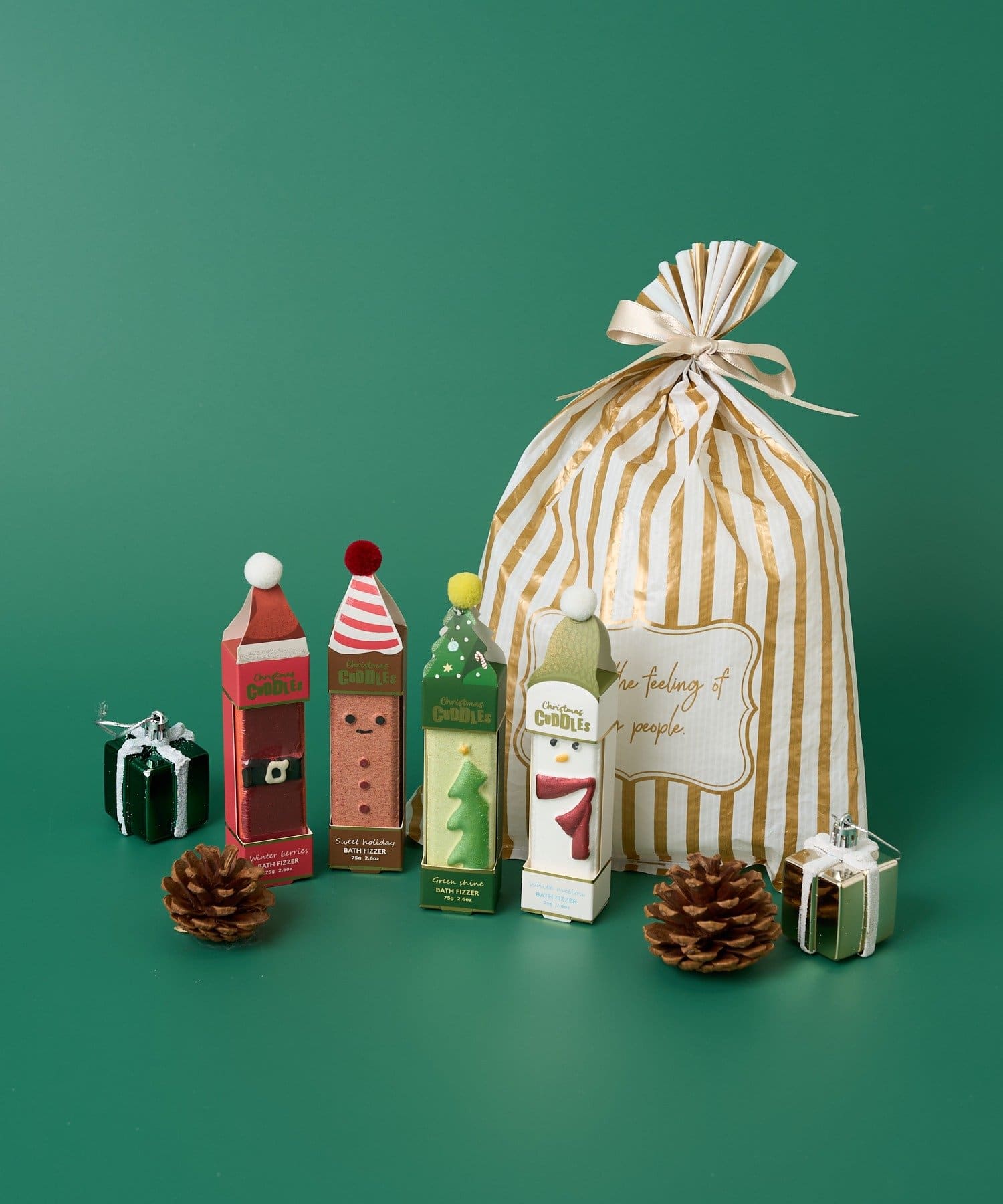 ラッピングでお届け】CUDDLES カドル バスフィザー 4点セット