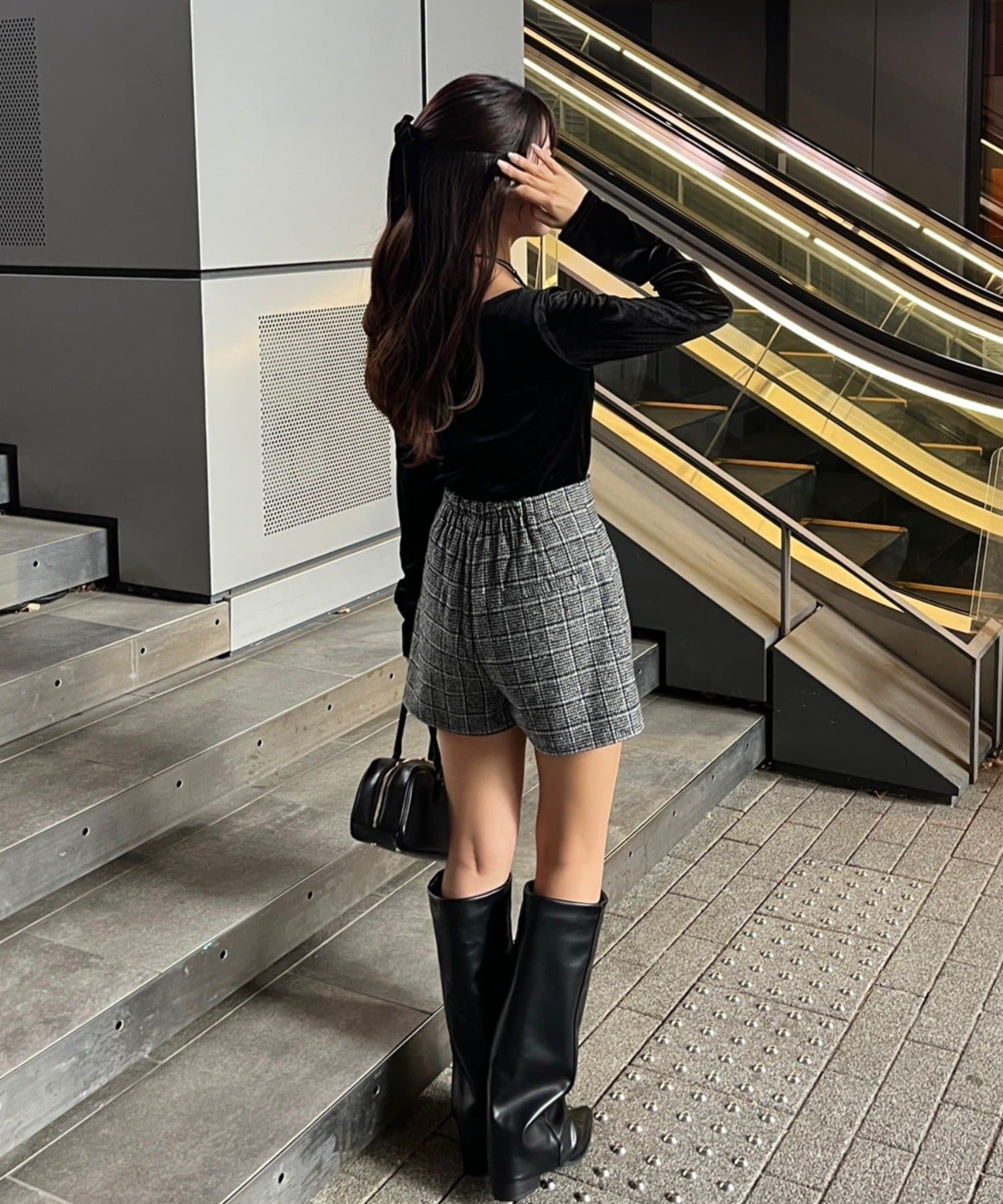 Tweed Collection】チェックショートパンツ | Remind me and forever